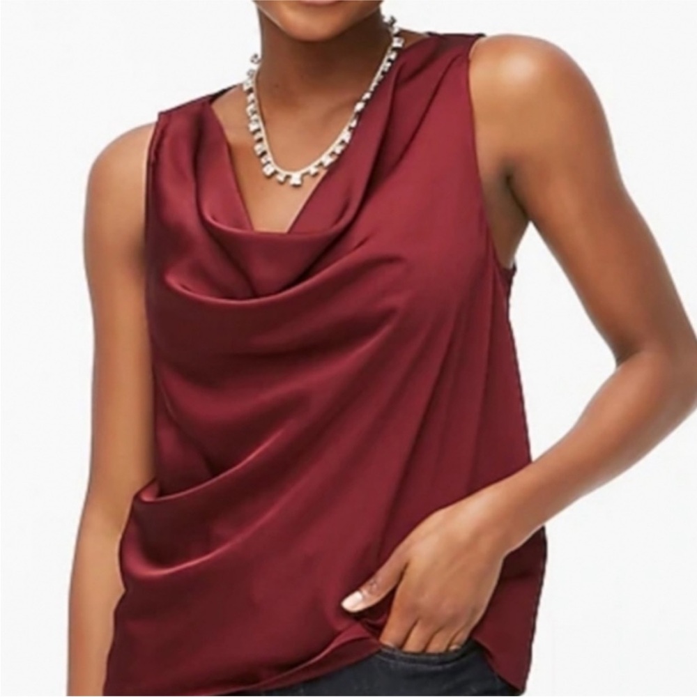 Elegant Burgundy Sleeveless Top